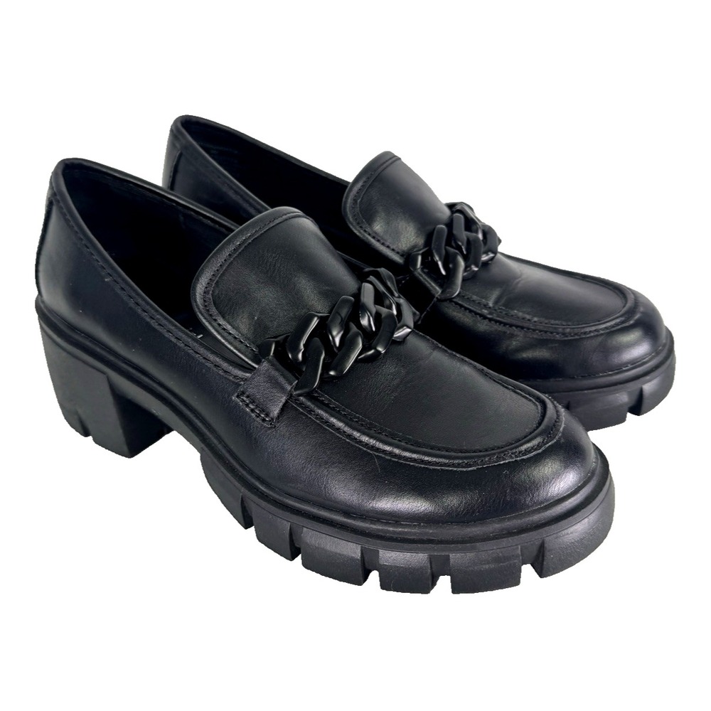 Whimsigoth Y2K Madden 9 Black Hoxtonn Heel Platform Shoe Chunky Academia Grunge